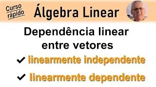 GRINGS - DEPENDÊNCIA E INDEPENDÊNCIA LINEAR ENTRE VETORES (Álgebra Linear)