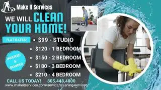 Make it services cleaning ad 2 Facebook Post 1280 &times; 720 px