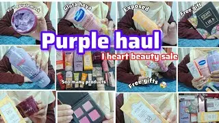 Purple Haul 💜 | I Heart Beauty Sale | 7 FREE Gifts + Skincare & Haircare Must-Haves 😍
