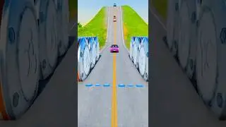 Super Car vs Police Car vs Bus |Who Will Win?😳#Crazy BeamNG#car #youtubeshorts