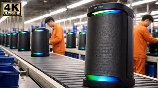 Inside the Sony speaker manufacturing plant: the production process of the Sony SRS-XP700 speaker.