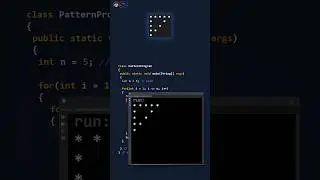 Triangle pattern program in Java  - Code pattern in less than 60 seconds #shorts #patternshorts