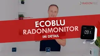 Ecosense EcoBlu Radonmonitor im Detail | RadonTec