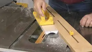 Cove Cut Rolling Pin Stand on the Tablesaw