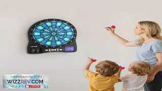 VEVOR Electronic Dart Board LED Illuminated Target Dartboard with 48 Games & 500+