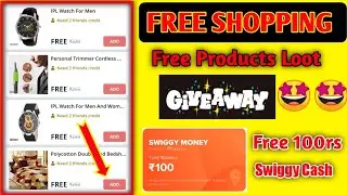 NEW Trick Trick Video | Glowroad App Free Shopping 🔥 | Swiggy Free Shopping 🔥 Giveaway 🤩