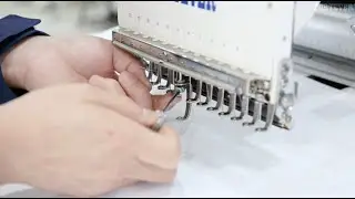 How to install the needle clamp?