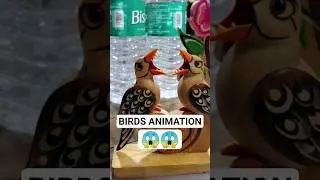 These Wooden Bird Toys Opened Their Beaks & Revealed Monster Teeth #shorts #trandingshorts #birds