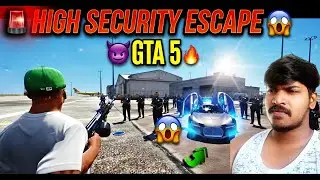GTA 5 Bugatti Supercar Escape at Airport ☠️ Extreme Dangerous Chase