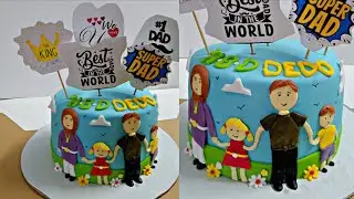 How to make a father's day cake part 2