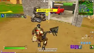 Bounce 3 times on tires without touching the ground