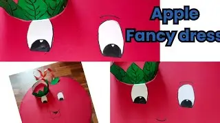 Apple making for fancy dress🍎 II Fancy dress idea II Apple fancy dress II Easy apple making video🍎