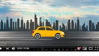 How To Make Website With Animation | Moving Car Using CSS Animation