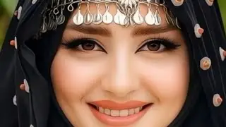 Elegant Arabian Desert Beauty Traditional Hijab Niqab Fashion Islamic Modest Lifestyle 4K Cinematic