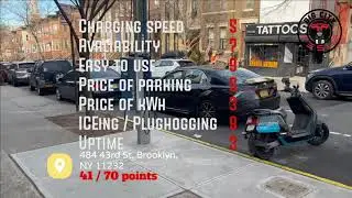 FLO EV Charger review 484 43rd St Brooklyn NY 2 stalls 6 kWh (Sunset Park/Green-Wood Cemetery)