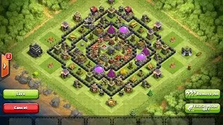 Town hall 9 farming Base + 2 Air sweepers