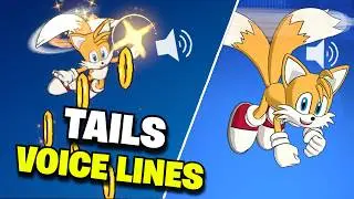 Fortnite | TAILS VOICE LINES - Sidekick (Sonic The Hedgehog)