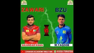 Live match | Zawari Cricket Academy Vs BZU #live #cricket #viral #cricketacademy #trending #like