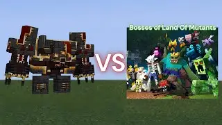 Netherite Monstrosity (MECHANICRAFT) vs Land Of Mutants bosses