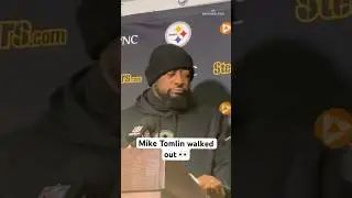 Mike Tomlin walked out of his postgame presser when asked about his future 😳(via ASaunders_PGH)