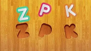 Baby Alphabet with Wooden Blocks | Best Baby Puzzle Game by Kids School ABC