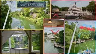 A Morning Farewell &ndash; The Liberty Belle Riverboat Passes Fort Langhorn, Beacon Joe&rsquo;s, Aunt Polly&rsquo;s