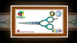 05 - Titanium Coated Hair #Scissors | Vivistar International | Razor Edge Blades #Barber #Sharp