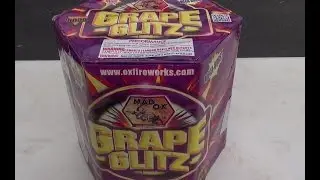 GRAPE GLITZ - 500G CAKE  - MAD OX FIREWORKS - **WARNING - HARD HITTER**