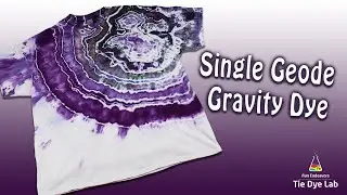 Tie Dye Designs : Muck Dyed Single Geode and Gravity Ice Dyed T-shirt