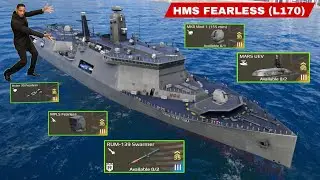 HMS Fearless (L170) New Battlepass Rewards Ship 🔥 Review & Gameplay - Modern Warships 