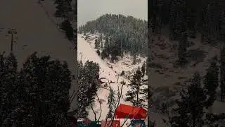 Magical Snowfall at Malam Jabba ❄️ | Discover Swat Tourism | #sehar #shorts