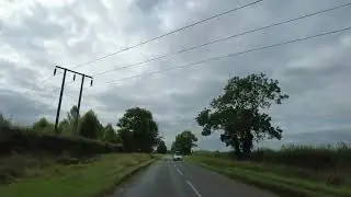 Driving From Radford, Inkberrow To Flyford Flavell, Worcester, Worcestershire, UK 4th August 2023