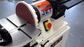 Обзор тарельчато-ленточного шлифовального станка (Combination Belt Disc Sander) JET JSG-96