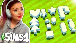 I Tried Building a House Out of HOLIDAY COOKIE Shapes // Sims 4 Shell Build Challenge