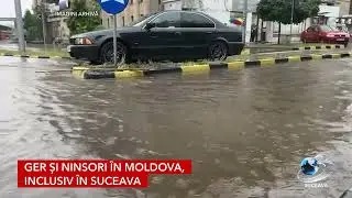 Ger și ninsori în Moldova, inclusiv în Suceava
