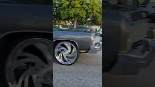 73 chevy caprice #impala #26s #mtwbillets #classiccar #carshow #donkday #h&hp #donk #vert #stanced