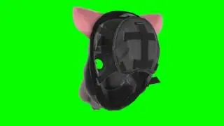 Richter Rat mask Hotline Miami chroma