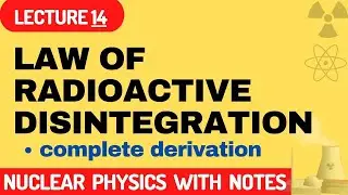 state and explain the law of radioactive disintegration?