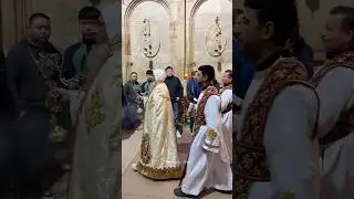 Palm Sunday ceremony at the Church of the Holy Sepulchre in Jerusalem. Israel 2025