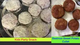Beetroot SweetPotato Cutlet/Tikki