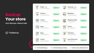 TinyBackup &ndash; Automatic Shopify Backups with Quick Restore