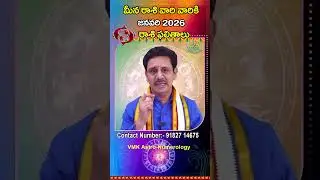 మీనరాశి వారికి ఫలితాలు జనవరి 2026 | Meena  Rasi Phalithalu January 2026 | Pisces horoscope #2026