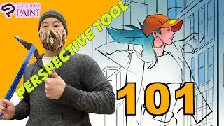 How to use Clip Studio Paint PERSPECTIVE RULER 101.