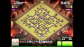 Clash of clans - Great Clan War attacks with among others 2 golavaloonion attacks.
