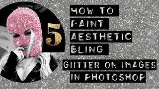 How to Paint Aesthetic Bling Glitter on images In Photoshop