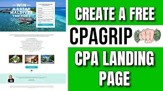 How To Create a FREE Landing Page For CPA Marketing | Cpa Landing Page Tutorial (Step By Step)
