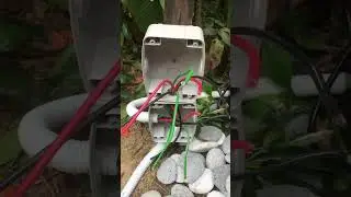 Garden Water Fountain Electrical Wiring  Finally Revealed #shorts #short #electrical #electrician
