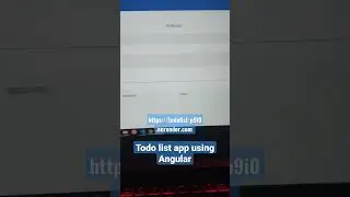 Todo list app using Angular