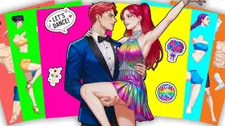 [🌈paper diy🌈] Shall we dance? 💃🕺 HUNTRIX MIRA x ABBY SAJA BOYS | KPOP DEMON HUNTERS Sticker Book