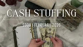 Cash Envelope Stuffing $900! | February 2026